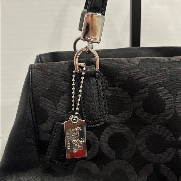 Coach Signature Canvas Satchel with Leather Trim Silver hardware 2 Hang Tag - Picture 10 of 15